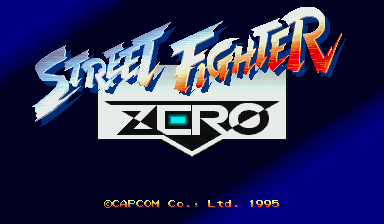 Street Fighter Zero (Clone) — Title screen