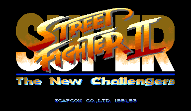 Super Street Fighter II: The New Challengers (Clone) — Title screen