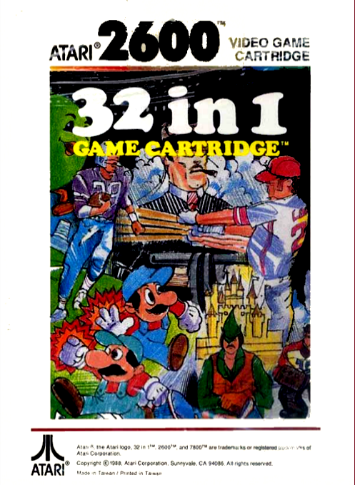 32 in 1 Game Cartridge — Box back