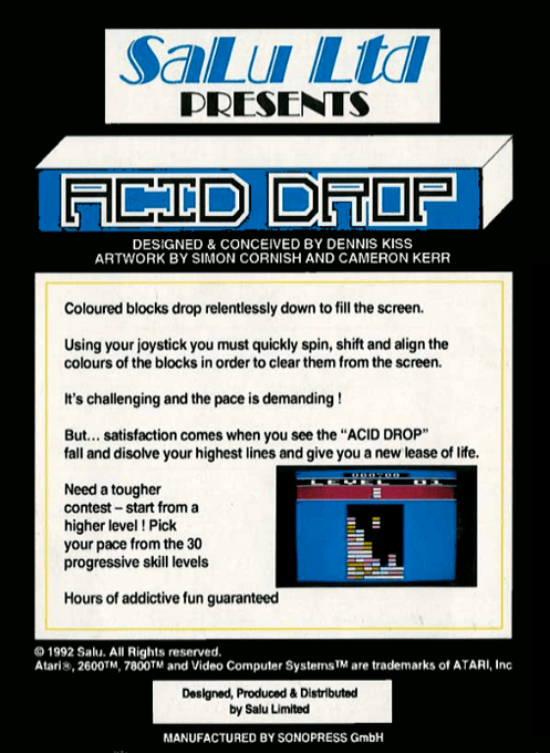 Acid Drop — Box back