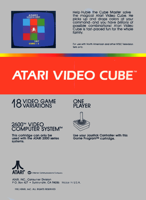 Atari Video Cube — Box back
