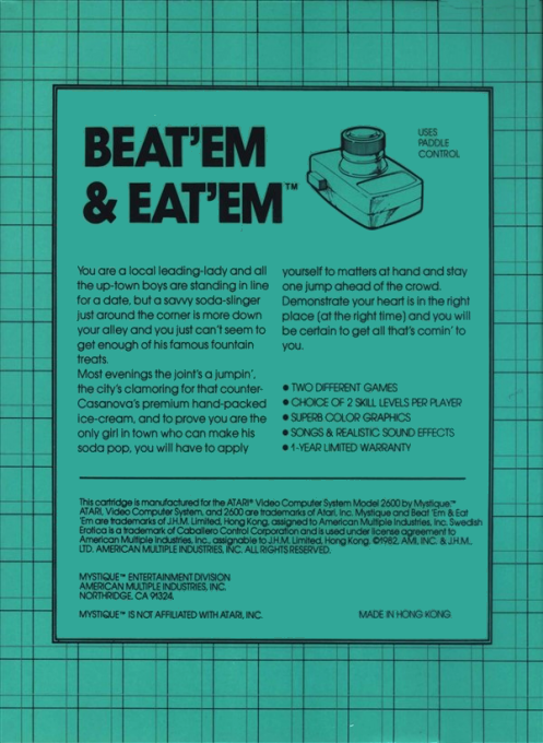 Beat 'Em & Eat 'Em — Box back