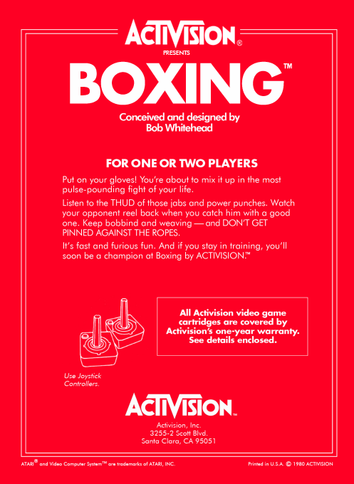 Boxing — Box back