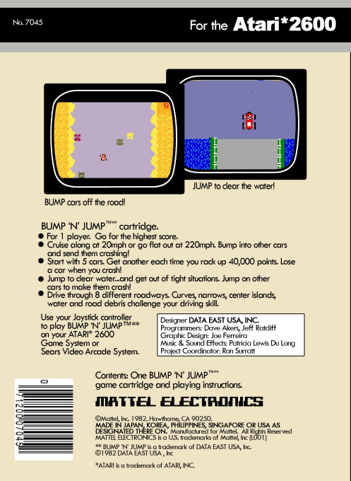 Bump 'n' Jump — Box back