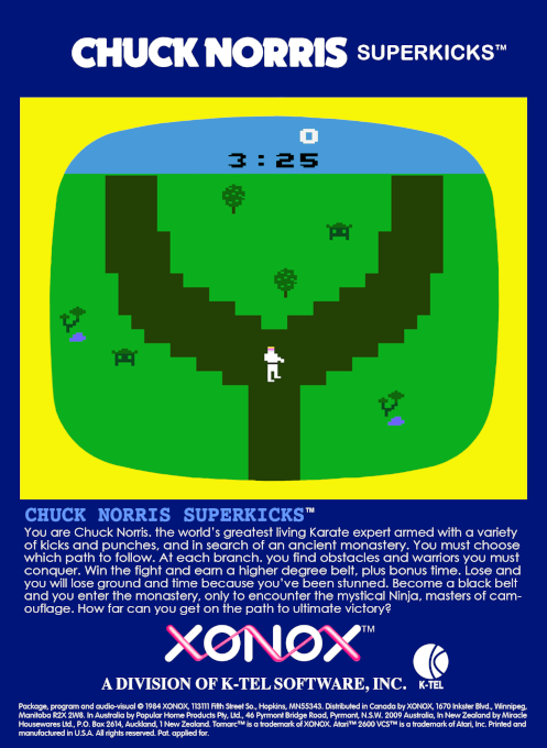 Chuck Norris Superkicks — Box back