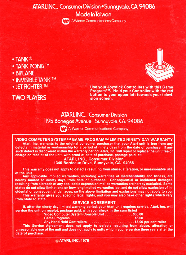 Combat — Box back