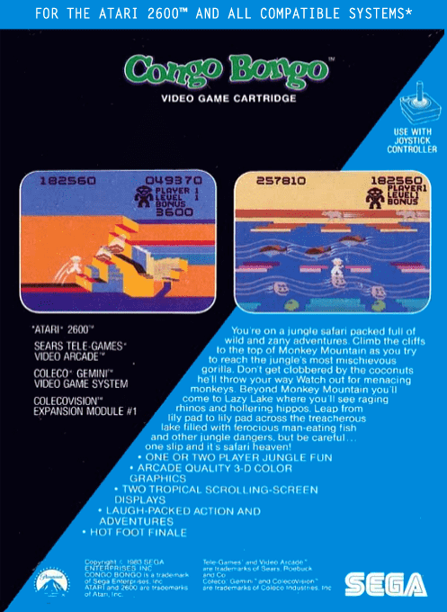 Congo Bongo — Box back