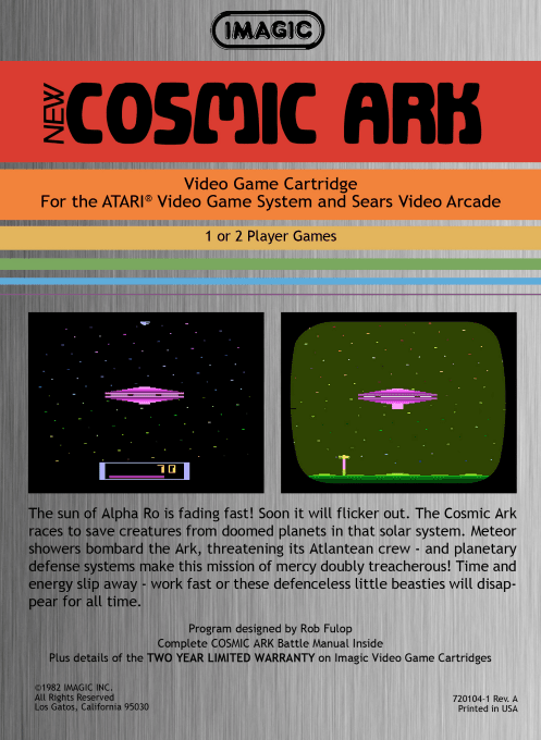 Cosmic Ark — Box back