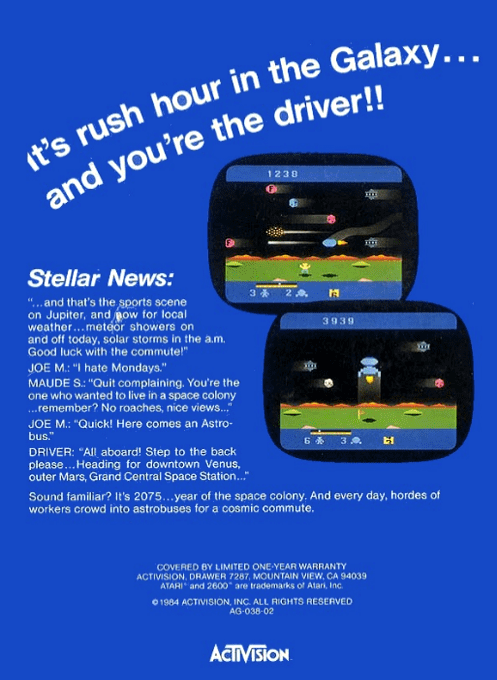 Cosmic Commuter — Box back