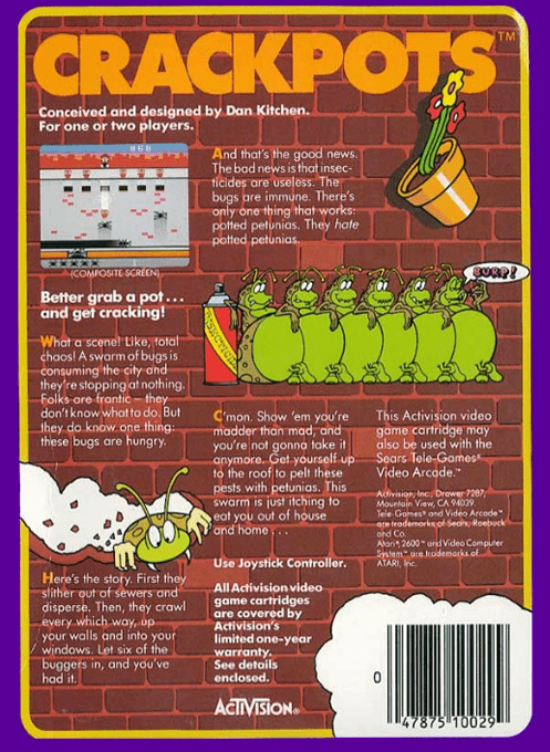 Crackpots — Box back