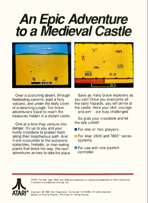 Crossbow — Box back