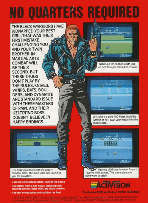 Double Dragon — Box back