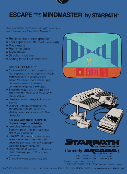 Escape from the Mindmaster — Box back