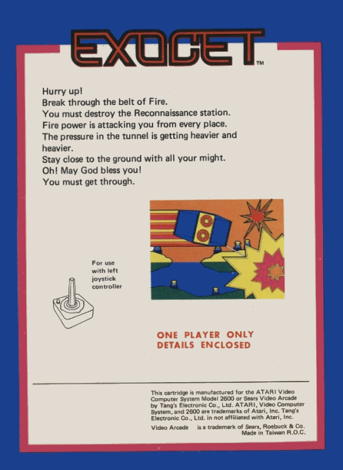 Exocet — Box back