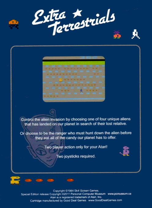 Extra Terrestrials — Box back