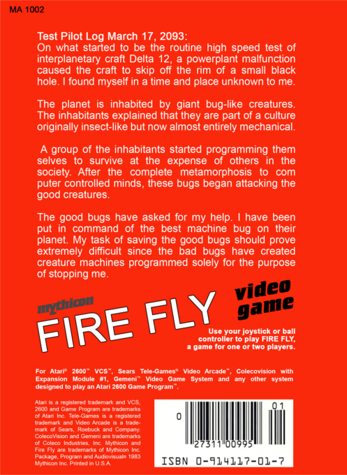 Fire Fly — Box back