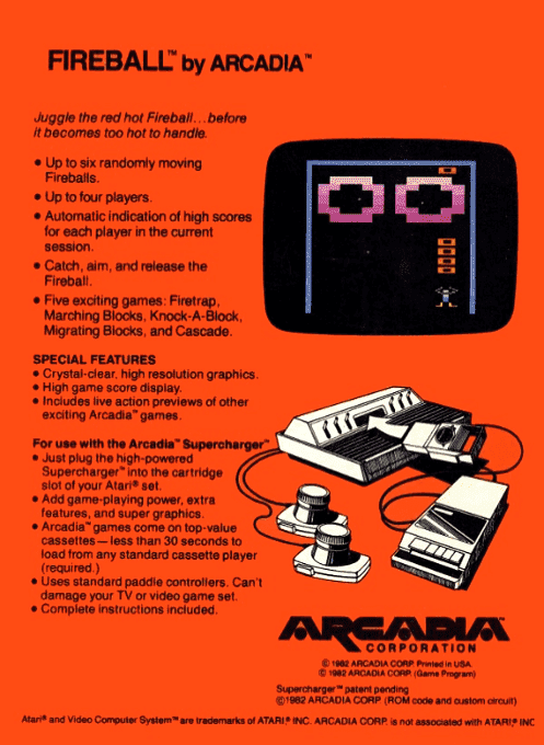 Fireball — Box back