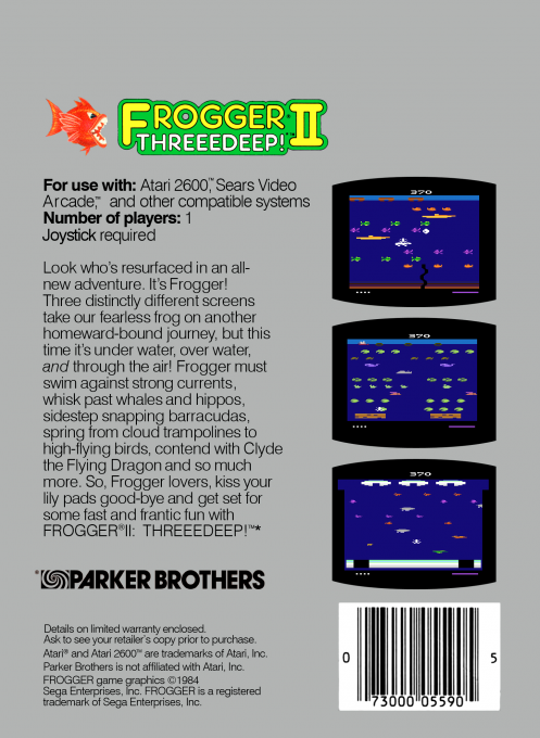 Frogger II : Threeedeep! — Box back