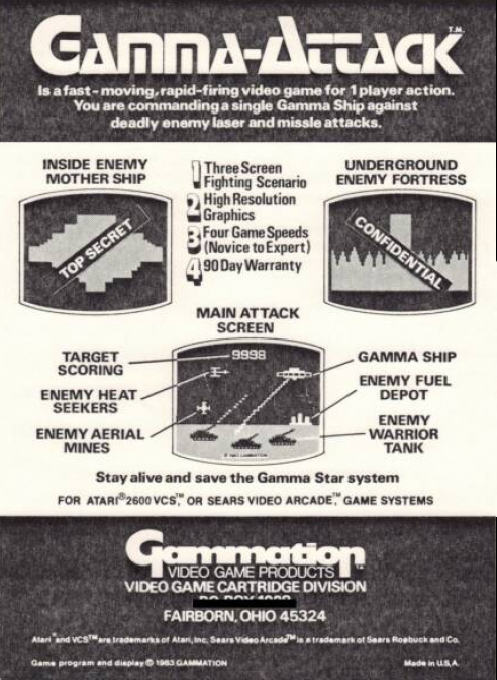 Gamma-Attack — Box back