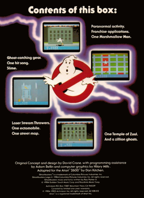 Ghostbusters — Box back