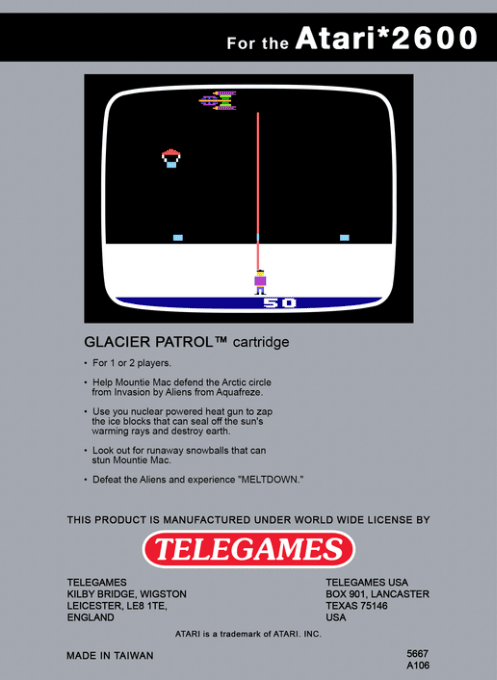 Glacier Patrol — Box back