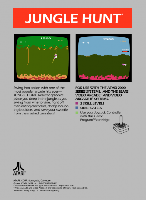 Jungle Hunt — Box back
