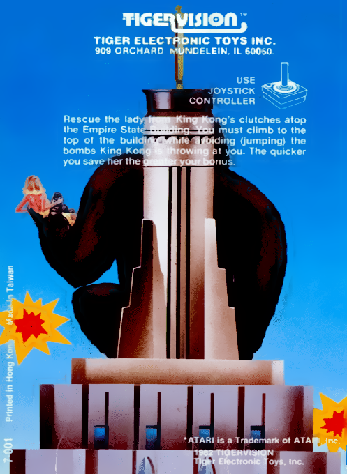 King Kong — Box back