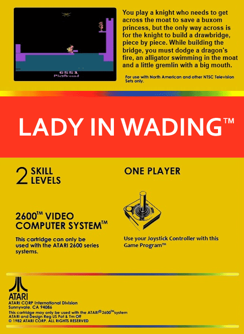 Lady In Wading — Box back