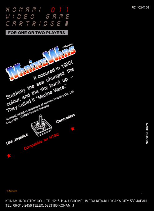 Marine Wars — Box back