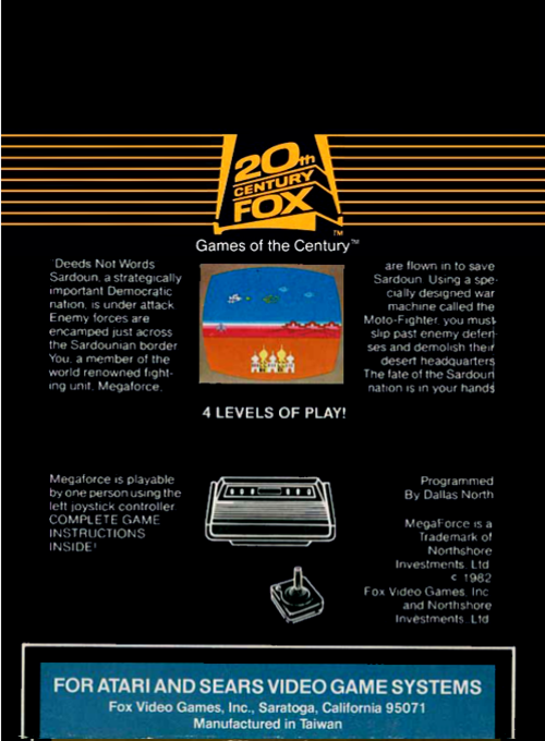 Mega Force — Box back