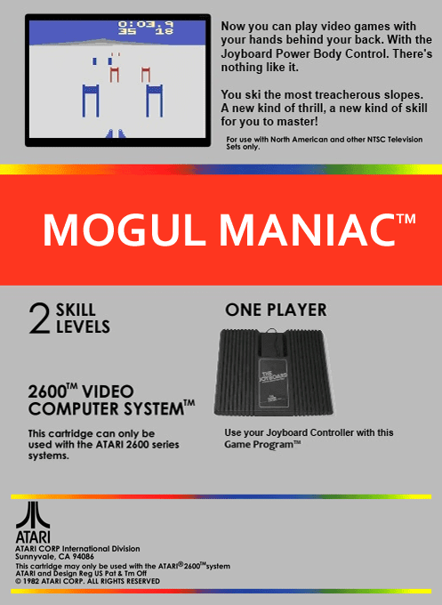 Mogul Maniac — Box back