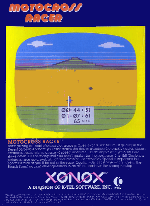Motocross Racer — Box back