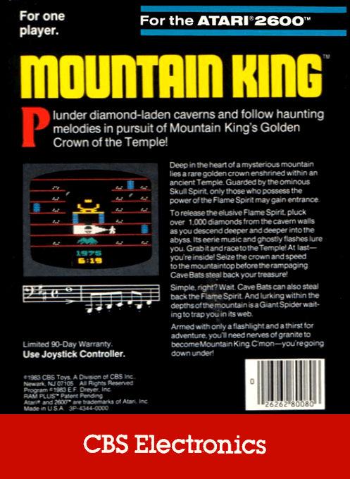 Mountain King — Box back