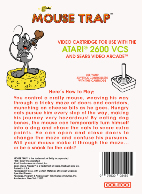 Mouse Trap — Box back