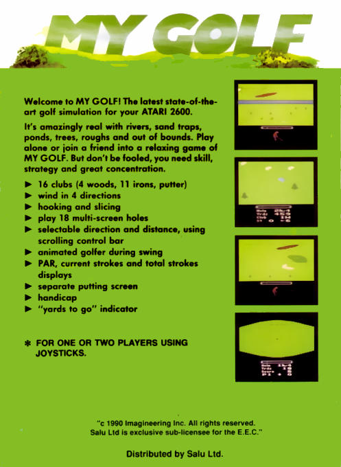 My Golf — Box back