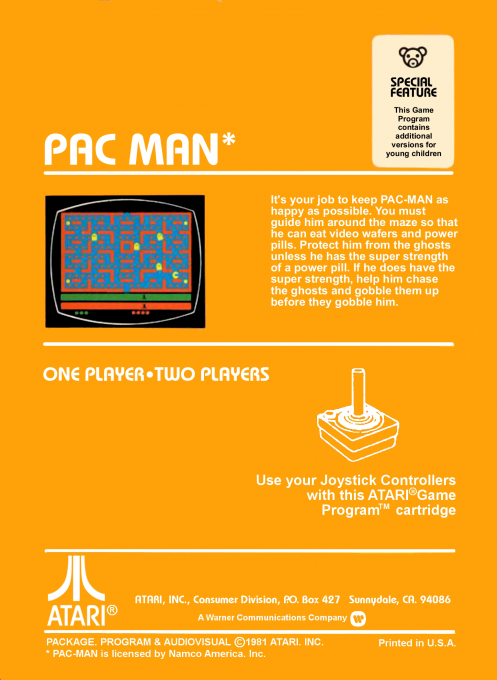 Pac-Man — Box back