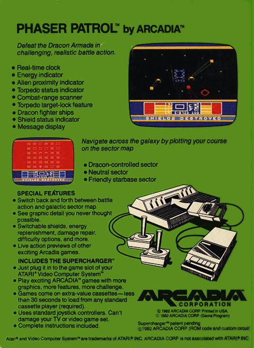 Phaser Patrol — Box back