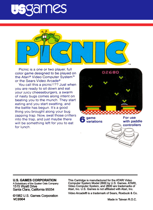 Picnic — Box back