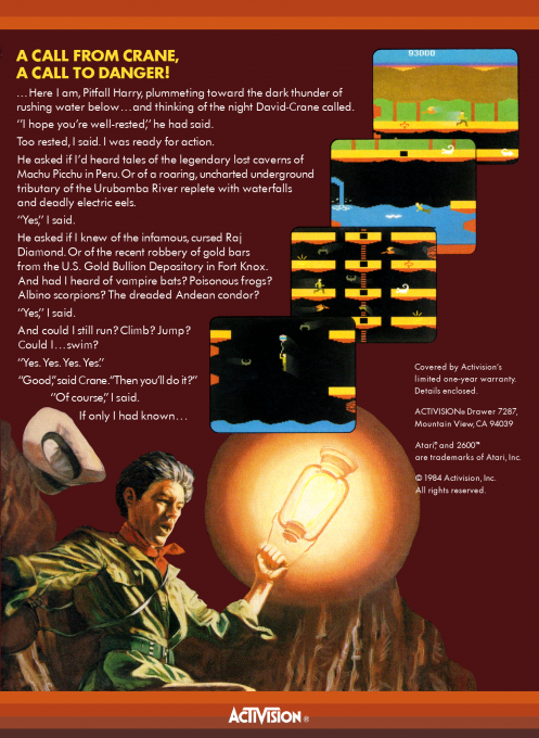 Pitfall II : Lost Caverns — Box back