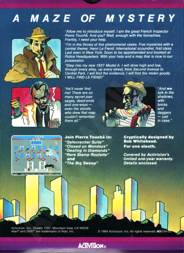 Private Eye — Box back
