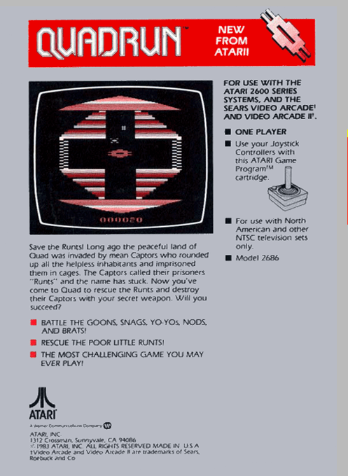 Quadrun — Box back
