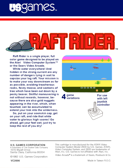 Raft Rider — Box back