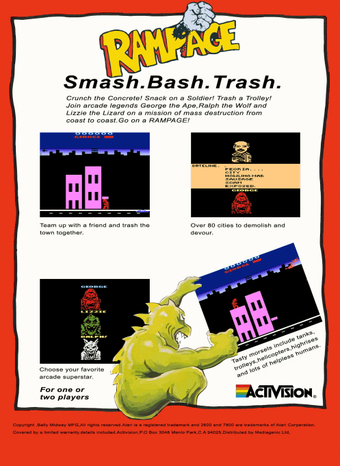 Rampage! — Box back