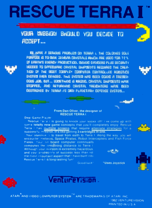 Rescue Terra I — Box back