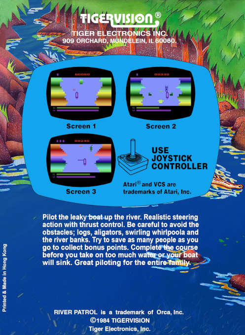 River Patrol — Box back