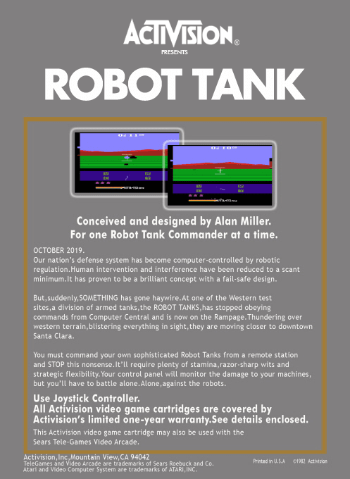 Robot Tank — Box back