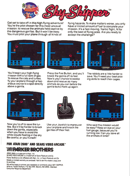 Sky Skipper — Box back