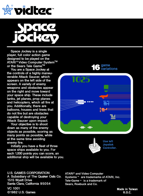 Space Jockey — Box back