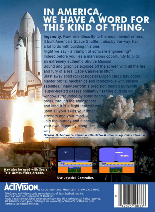 Space Shuttle : A Journey into Space — Box back