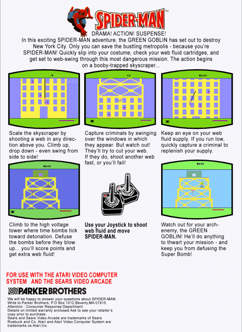 Spider-Man — Box back